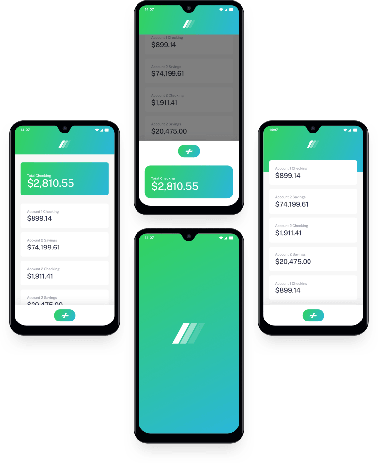 Digitalbank app mockups